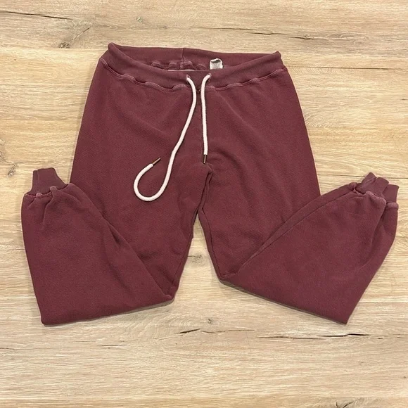 THE GREAT. Maroon Lounge Set - Picture 1 of 6